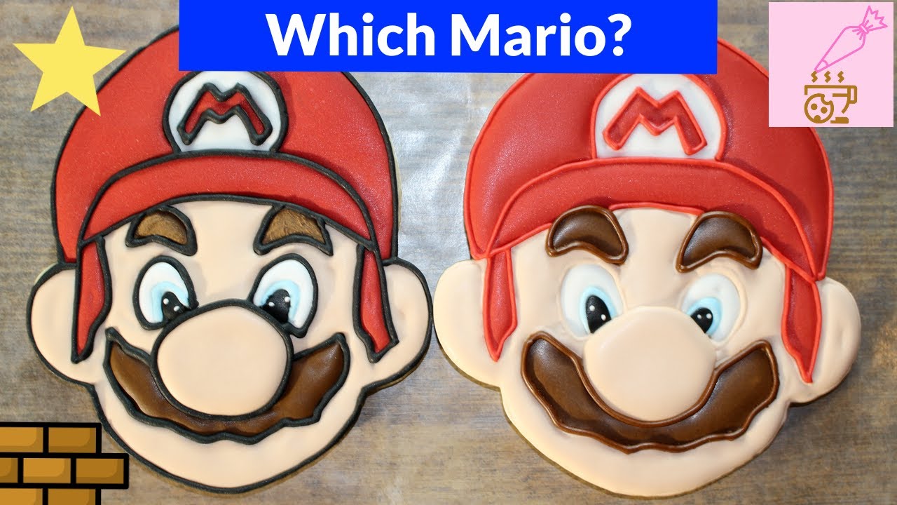 How to Decorate a Mario Cookie using Royal Icing Short