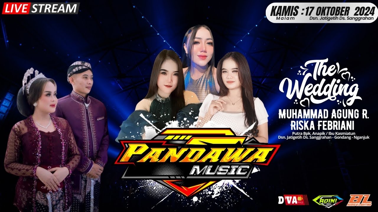 🔴 Live PANDAWA MUSIK Pernikahan Agung &  Riska⭕️ ADINI Rental Audio Sound System