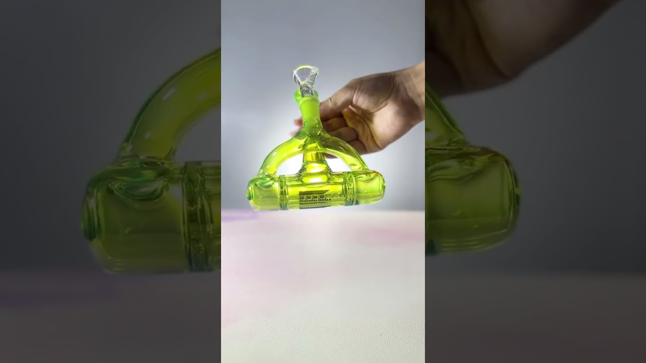 Only a few left in stock! The Inline Perc Glass Water Pipe
