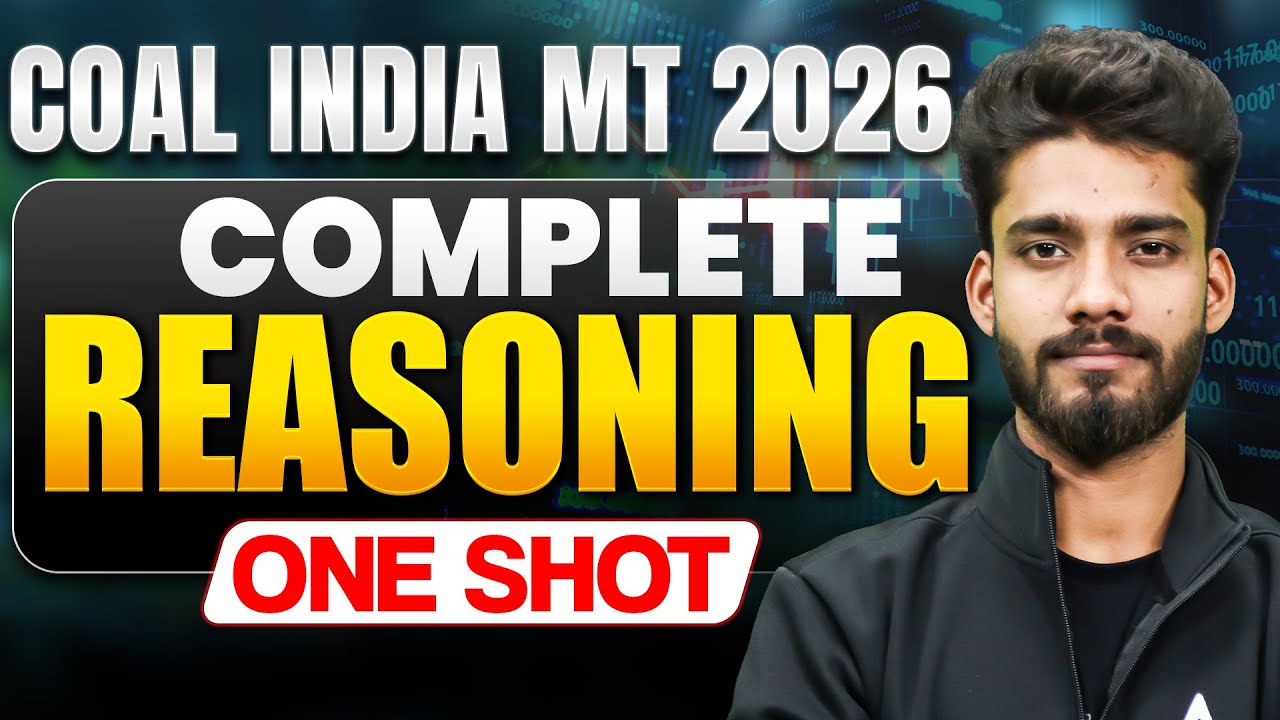 Coal India MT 2026 Complete Reasoning One Shot | Full Revision Marathon