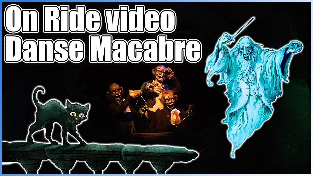 🐈‍⬛Danse Macabre OnRide🎻Efteling Spookslot💀Bench 3 Row 1💀Opening Day On Ride✨Dance Attraction Video