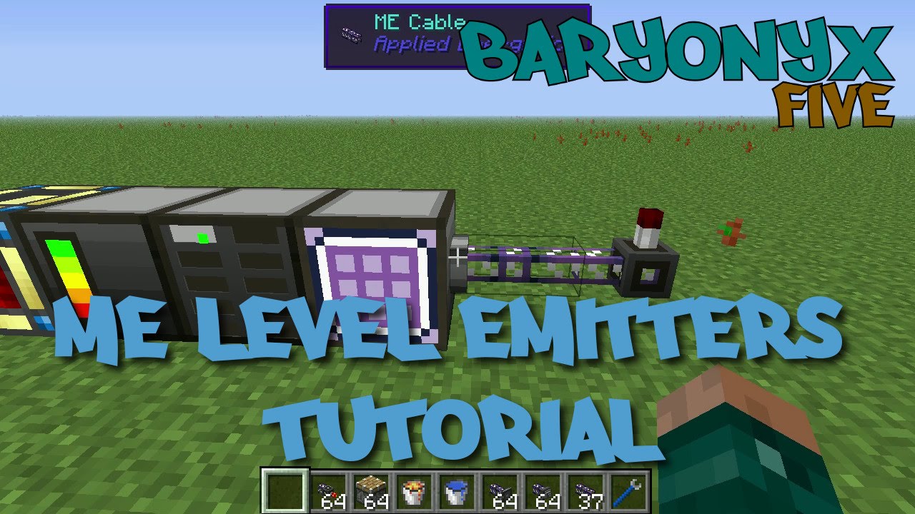 Minecraft Applied Energistics ME Level Emitter Tutorial