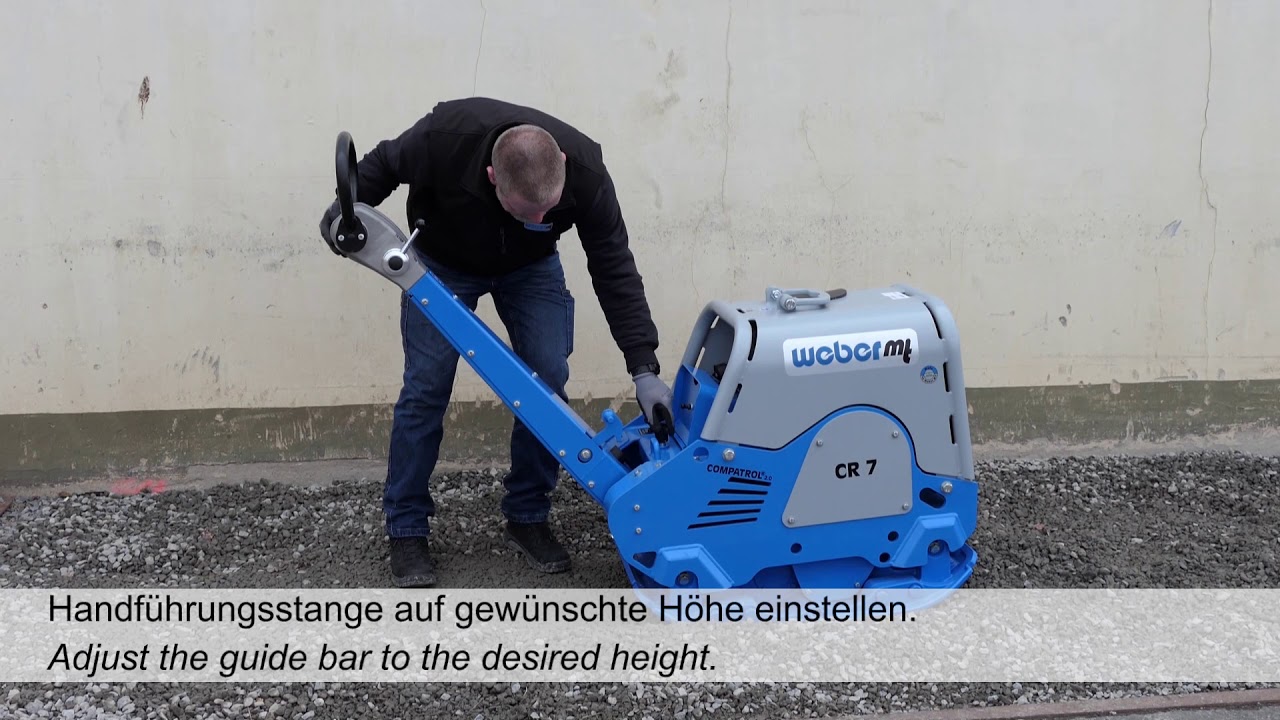 Bedienung und tägliche Wartung Bodenverdichter CR 7 / Operation and daily maintenance