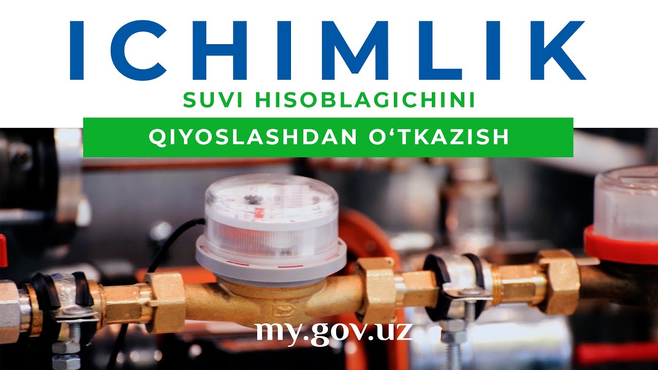 Ichimlik suvi hisoblagichini qiyoslashdan o'tkazish