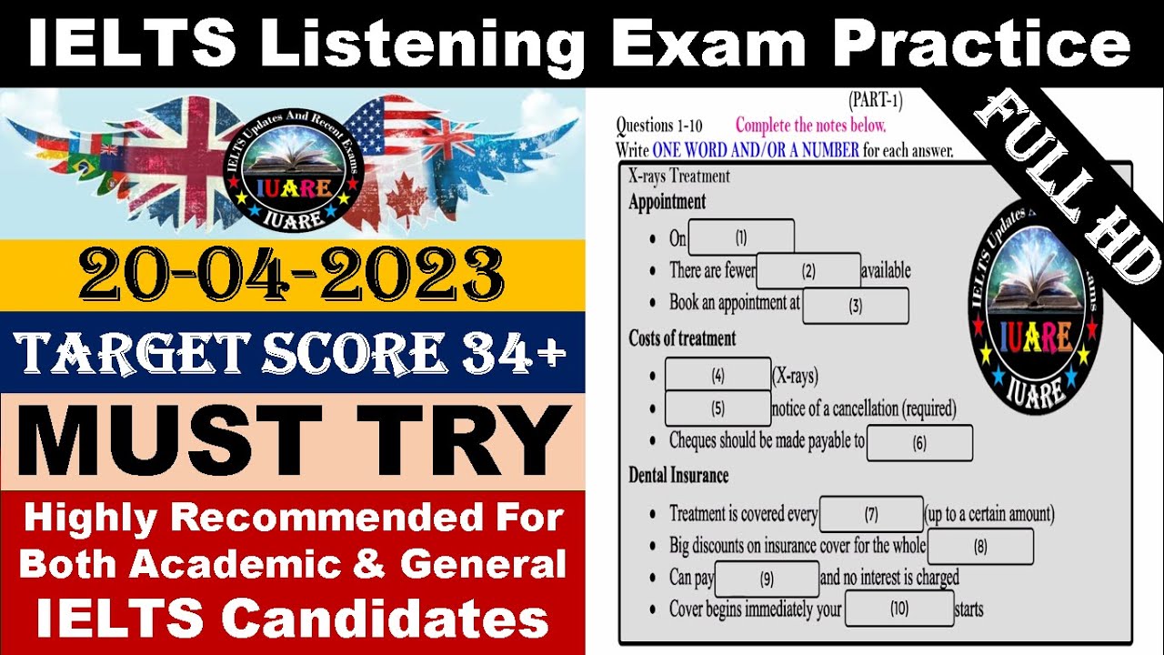 IELTS  Listening Practice Test 2023 with Answers | Real Exam