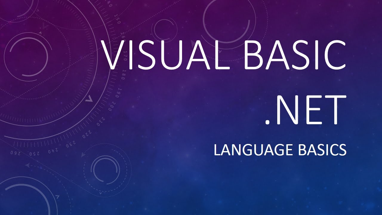 VB.NET Language Basics Tutorial in Filipino/Tagalog
