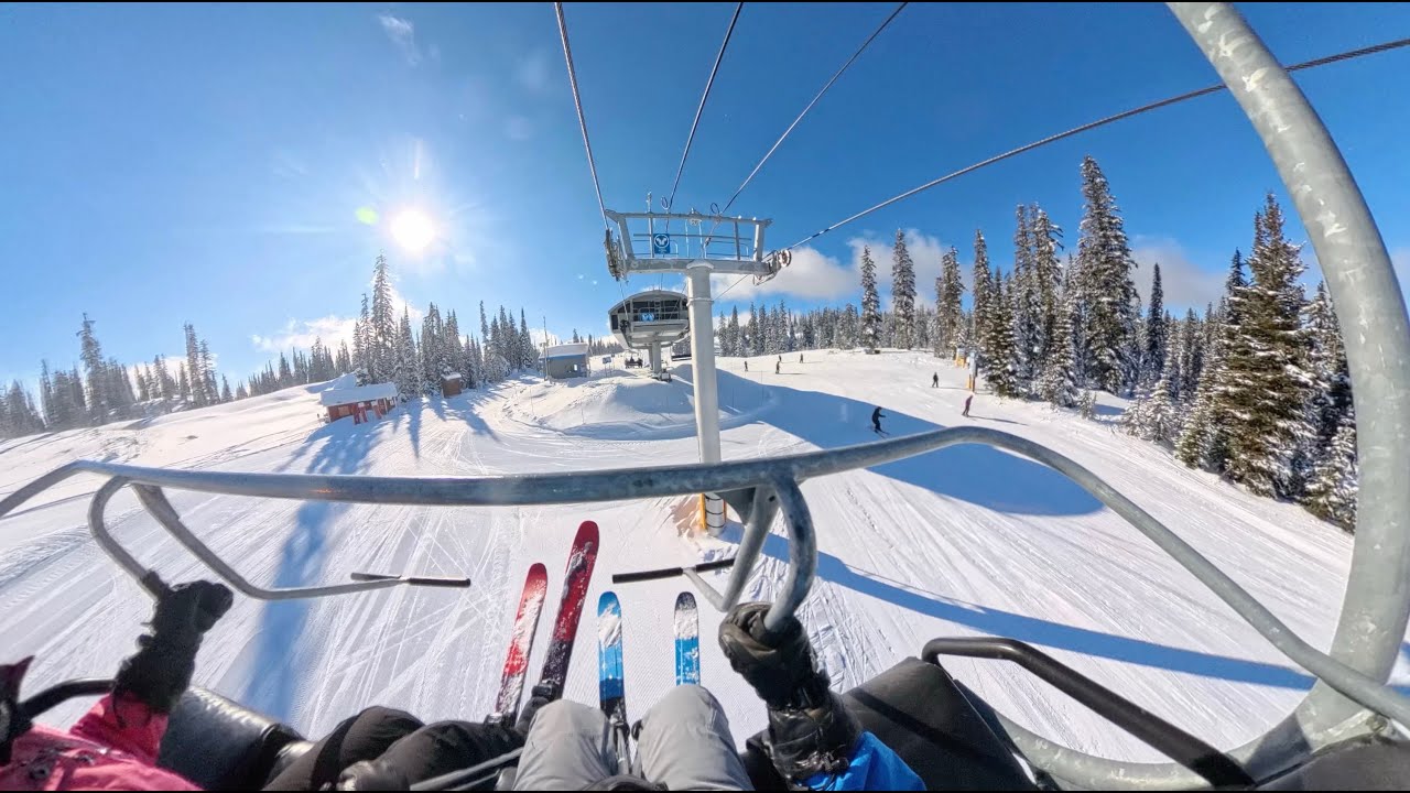 360° Video: BC SilverStar Mt Sunny Ridge Wipeout February 2025
