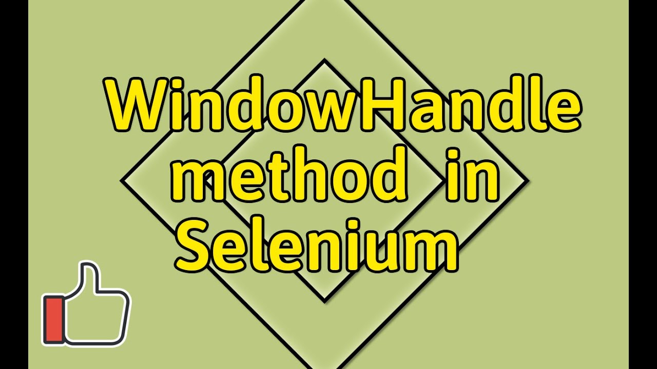 How to Handle Multiple Windows in Selenium? getWindowHandle( ) and getWindowHandles( )