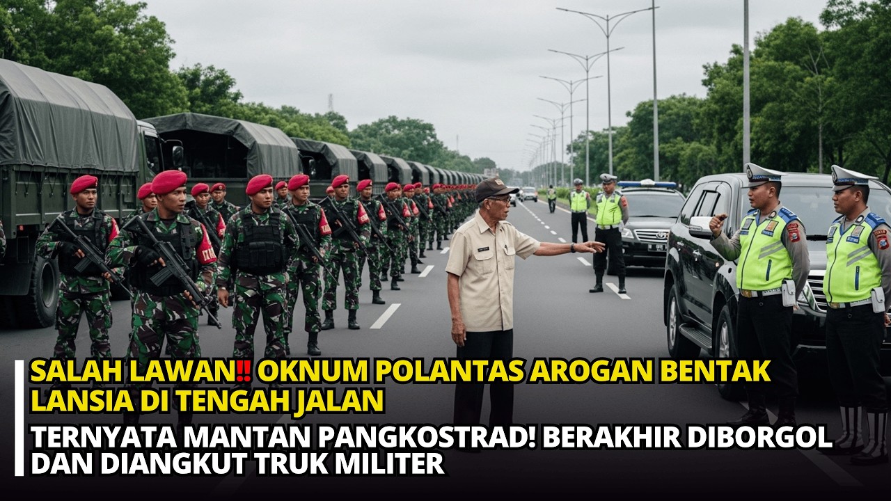 SALAH LAWAN‼️ OKNUM POLANTAS SOMBONG BENTAK LANSIA, TERNYATA PURNAWIRAWAN JENDERAL ELIT
