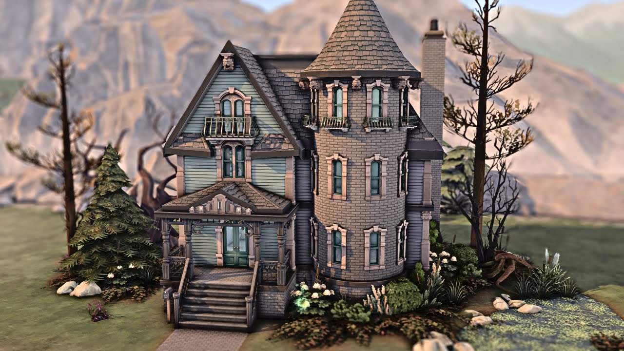FORGOTTEN HOLLOW HAUNTED HOUSE 👻 The Sims 4 Speed Build | No CC