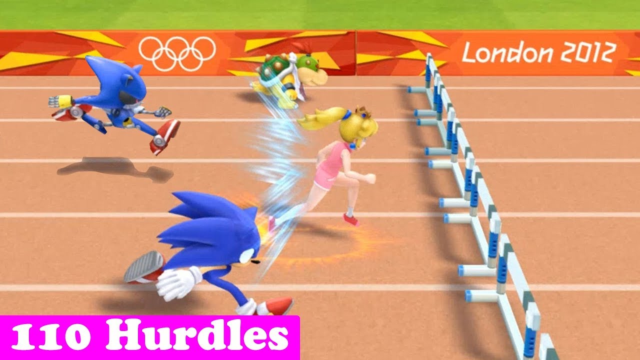 Mario & Sonic At The London 2012 Olympic Games Athletics - 110m Hurdles (All Characters)