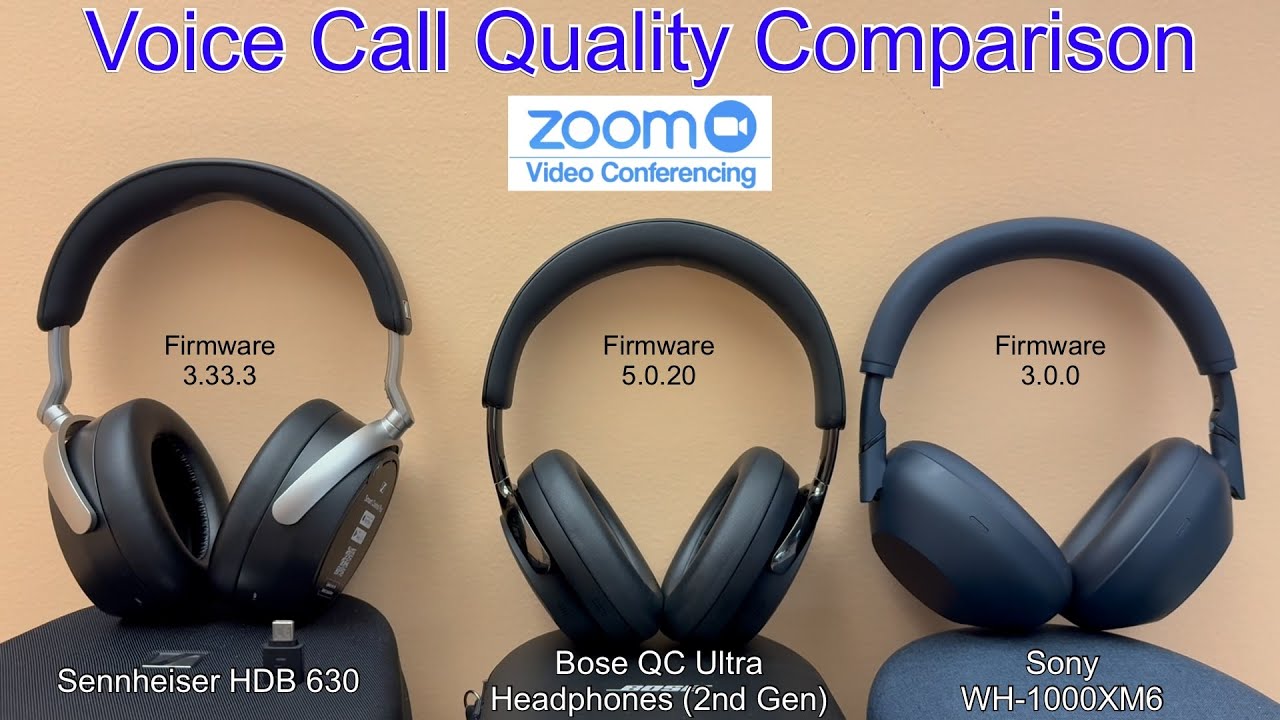 Sennheiser HDB 630 vs Bose QC Ultra 2nd Gen vs Sony WH-1000XM6 | Voice Call Quality Comparison