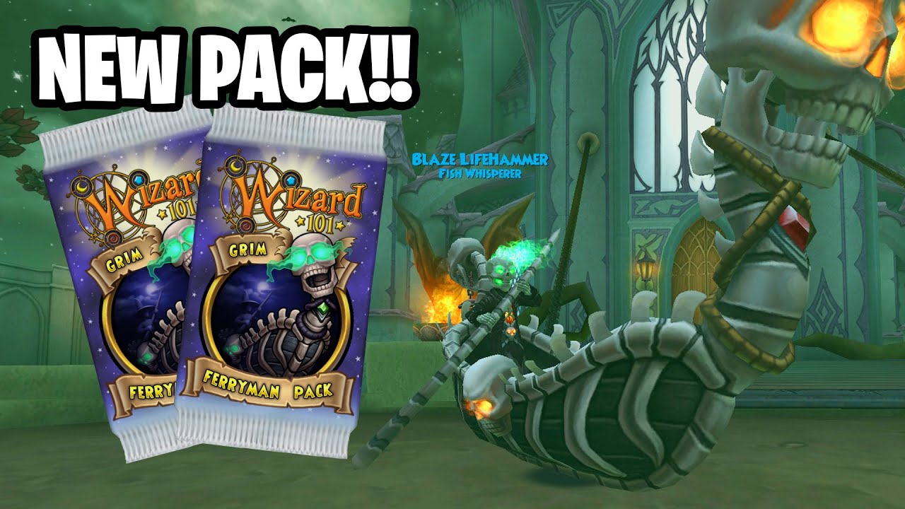 Wizard101: NEW HALLOWEEN PACK! - Grim Ferryman Pack Opening