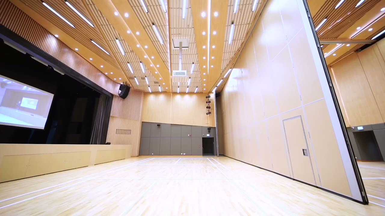 HUFCOR 643E Fully Automatic Partition   Java Road Community Center