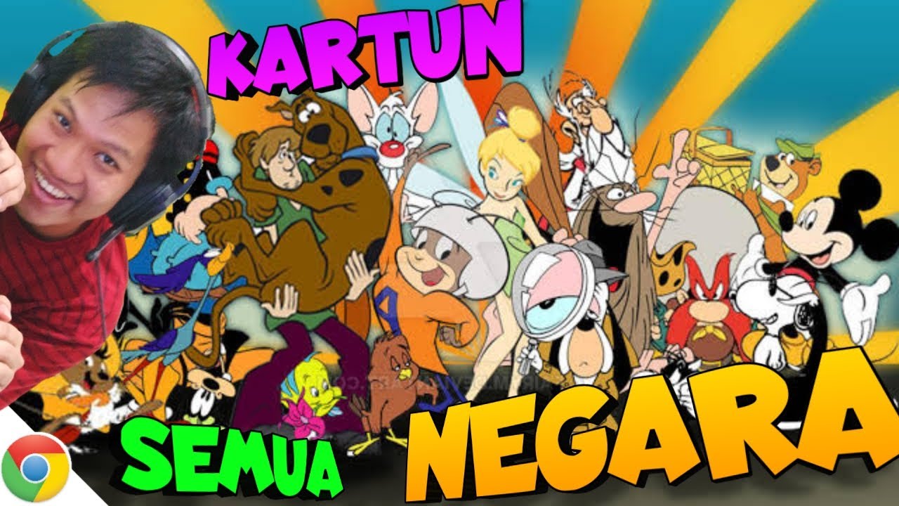 REACT KARTUN DARI SEMUA NEGARA!! COMEL2 DAN ANEH2 WKWK!!! React Kartun!