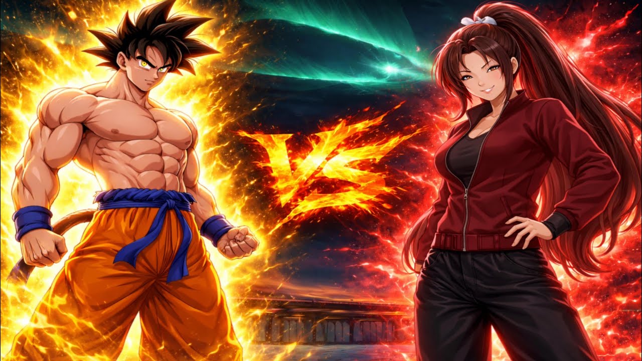 [DBZ vs KOF] Goku vs Mai Shiranui-K