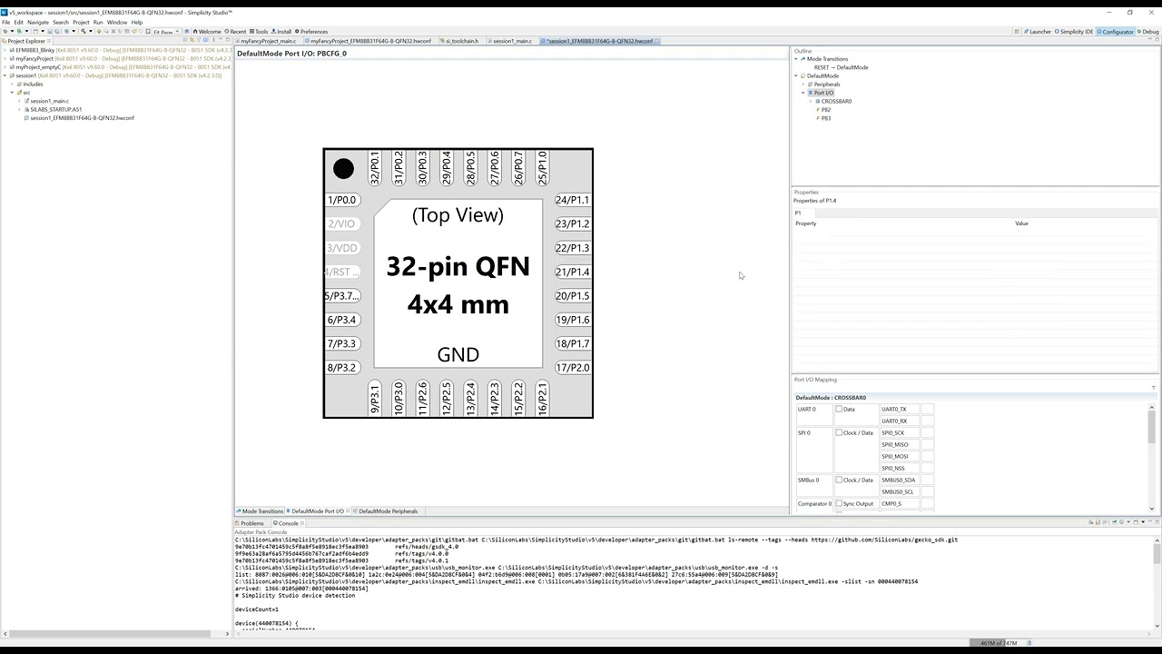 EFM8BB3 -start new project-