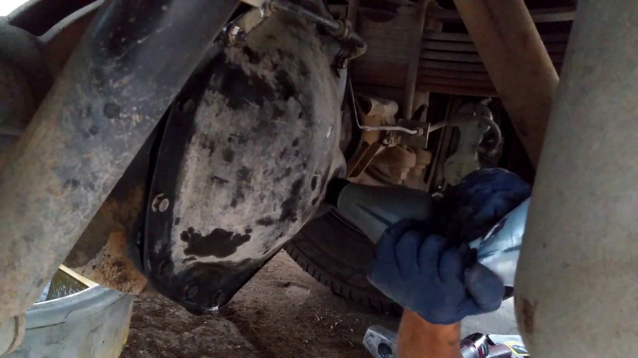 silverado 3500hd differential fluid change drain and refill