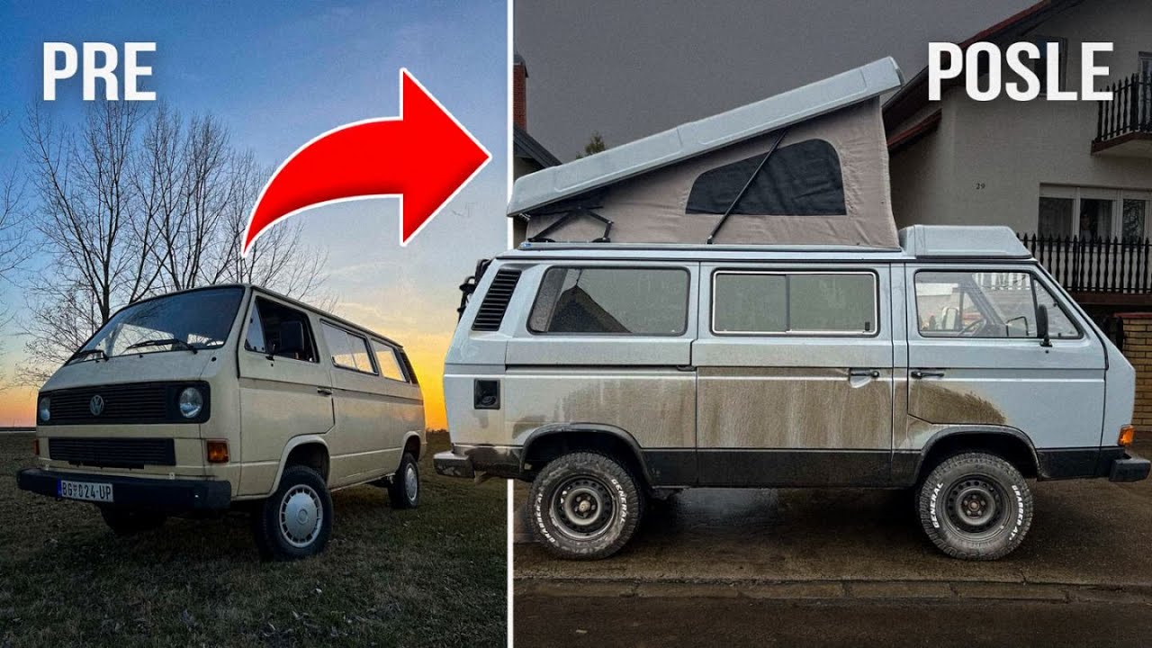 Prepravio sam STARI kombi u KAMPER | Porodično PUTOVANJE