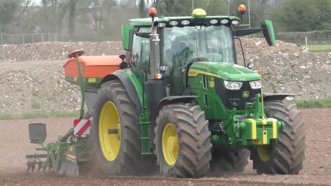 Spring Tillage 2023 John Deere 6R 185 & Amazone