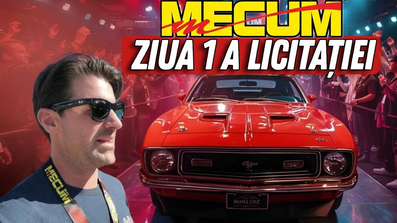 Vânezi cele mai tari oferte din prima zi la licitația Mecum – Supercaruri și mașini muscle