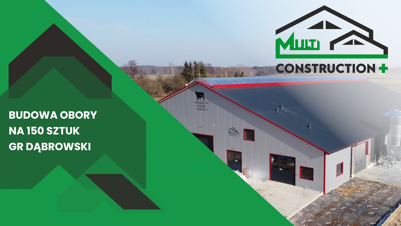 Budowa obory w gospodarstwie rolnym DĄBROWSKI - MULTI CONSTRUCTION PLUS