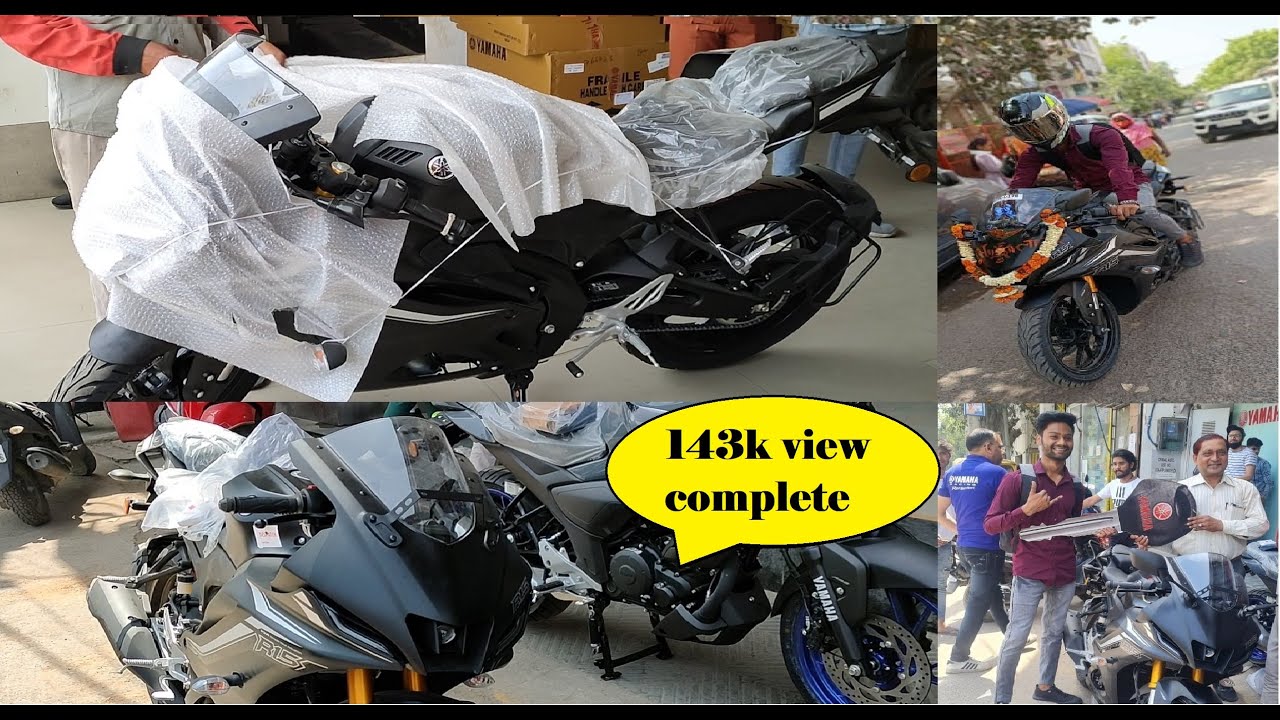 Yamaha R15v4 Black 🖤 delivery | bike नहीं बवाल है ये 😱😱