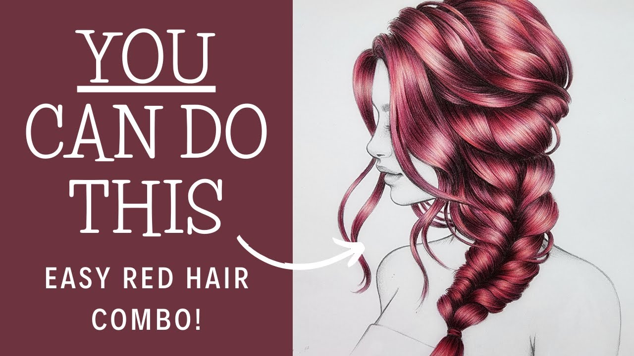 How to Create Red Hair with Black Widow Pencils