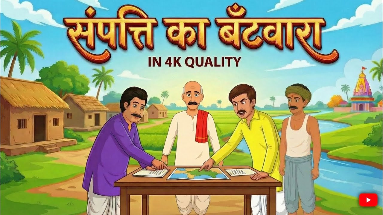 संपत्ति का बँटवारा  | Village cartoon story | Hindi Cartoon |