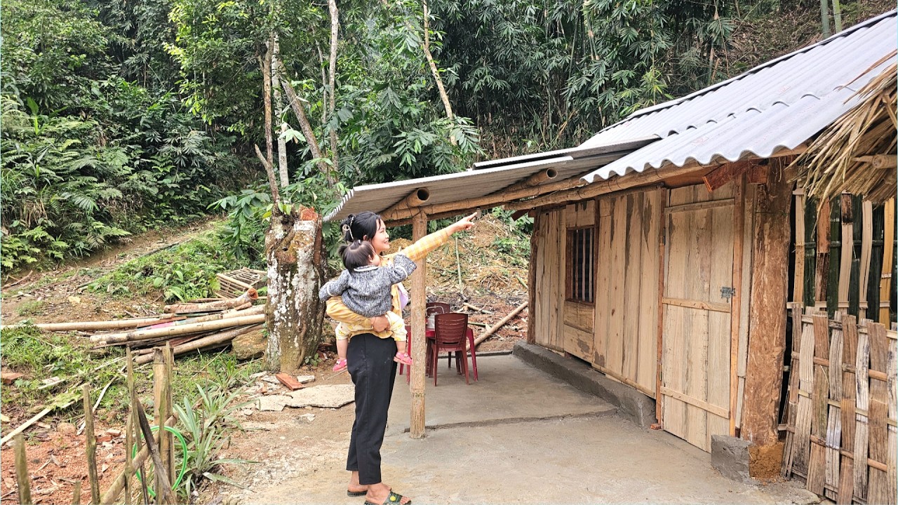 With effort and ingenuity, the single mother completed her DREAM HOUSE - Joy from a small house.