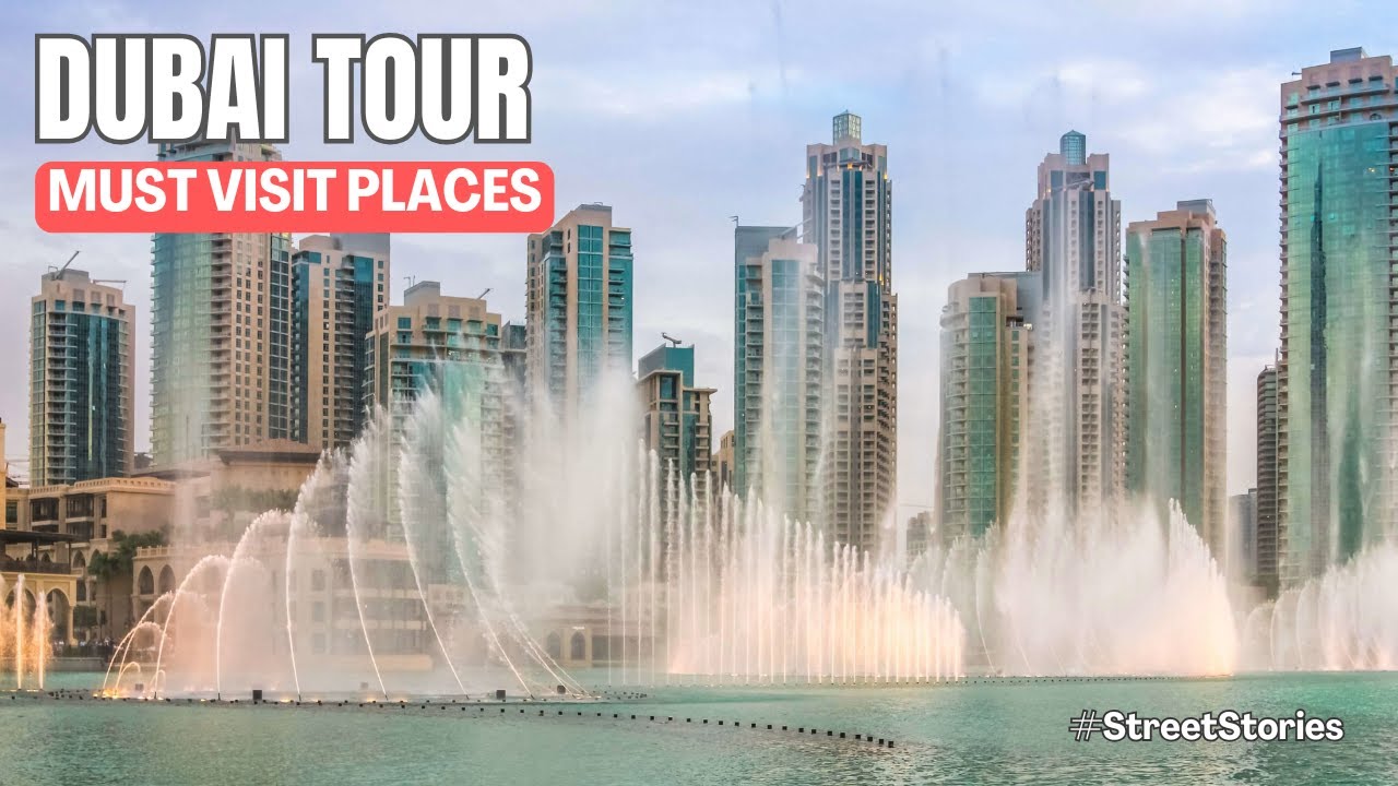 TOP 8 PLACES You Must Visit in DUBAI. Fountains, Burj Khalifa, Museum of the Future, Dubai Wheel.