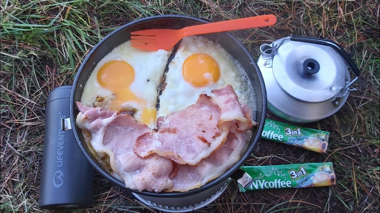 Trangia Cooking Bacon And Eggs Trangia 27 Scottish Wanderer Cooking Wild Camping Scotland