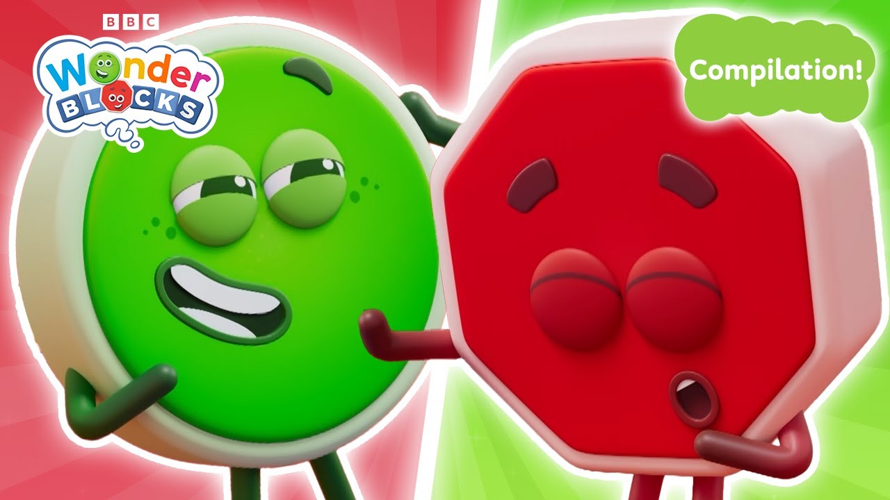 😂 Try Not to Laugh Challenge with Go and Stop! | Mental Health and Coding for Kids | @Wonderblocks