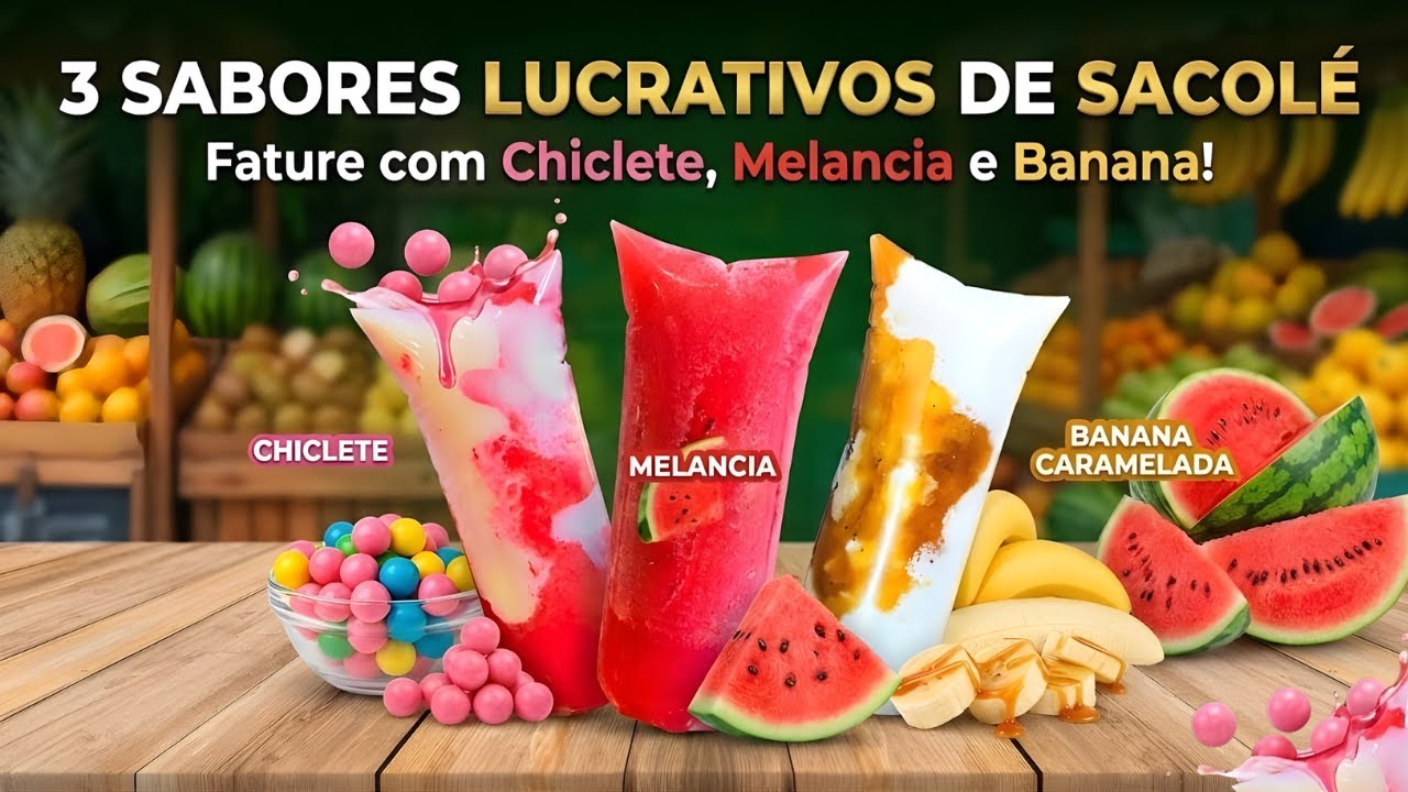GELADINHO TIPO BABALU E MAIS! 3 Receitas Baratas e Lucrativas para o Verão