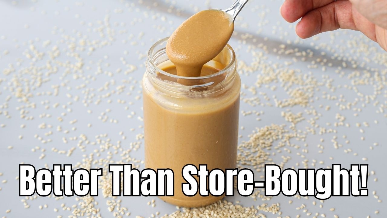 Homemade Tahini Recipe | How to Make Creamy Tahini