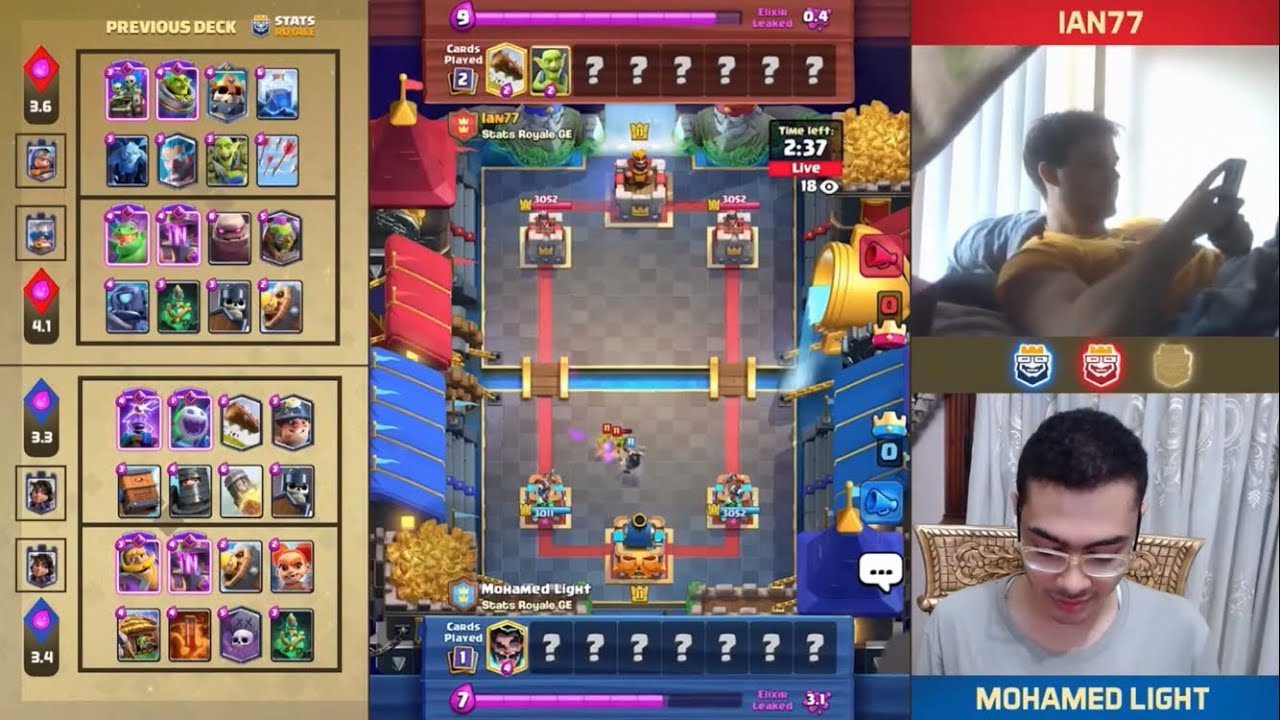 IAN77 BEATS MOHAMED LIGHT - STATS ROYALE GOLDEN EDITION FINAL MATCH