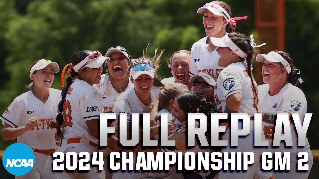 2024 DII softball championship final game 2: UT Tyler vs. Western Washington I FULL REPLAY
