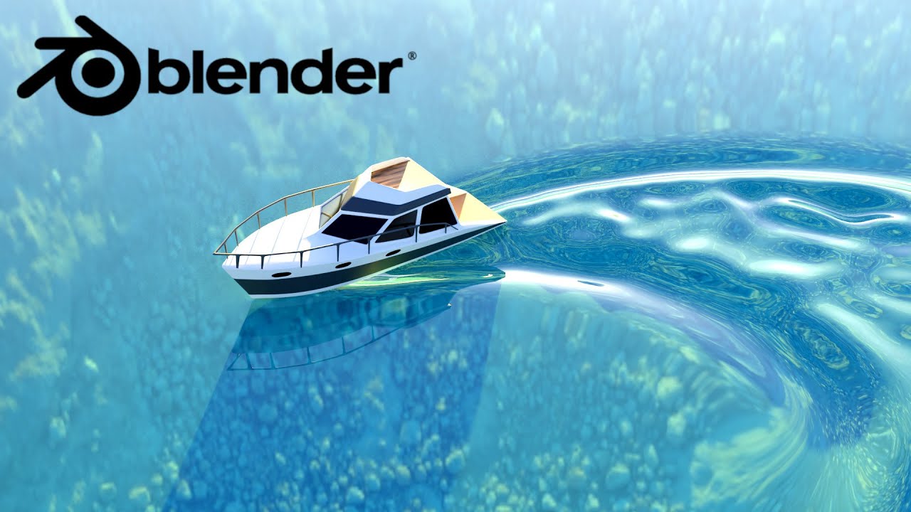 Animação de água inteligente - Blender