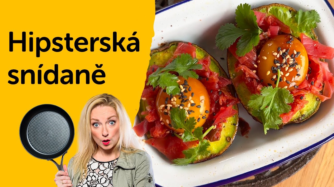 Pečené avokádo s marinovaným žloutkem a kimchi | Menu od Koko