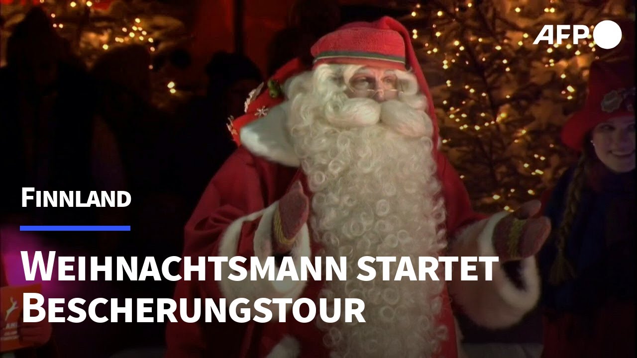 Weihnachtsmann startet Bescherungstour in Finnland | AFP