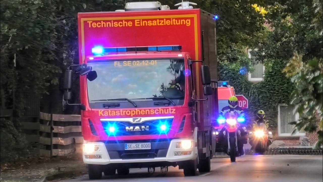 [Neufahrzeug] F&uuml;KW + neuer ELW2 und Kradstaffel Technische Einsatzleitung Kreis Segeberg