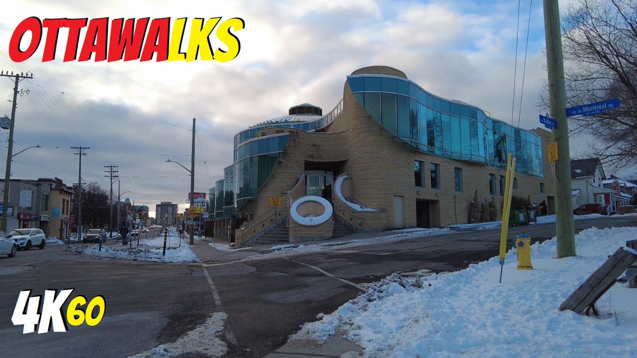 Vanier Under Lockdown, Montreal Rd Walk, St Laurent Blvd to North River Rd. Ottawa Walking Tour 2021