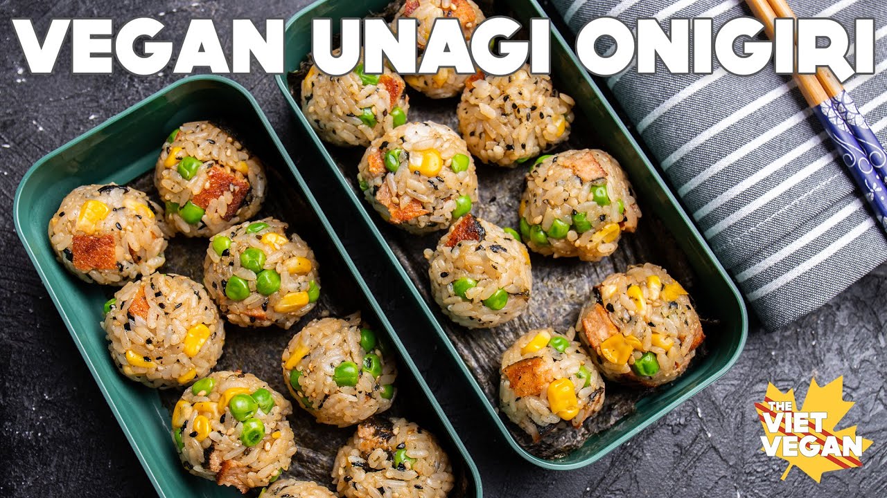 Vegan Unagi Onigiri Bento Box