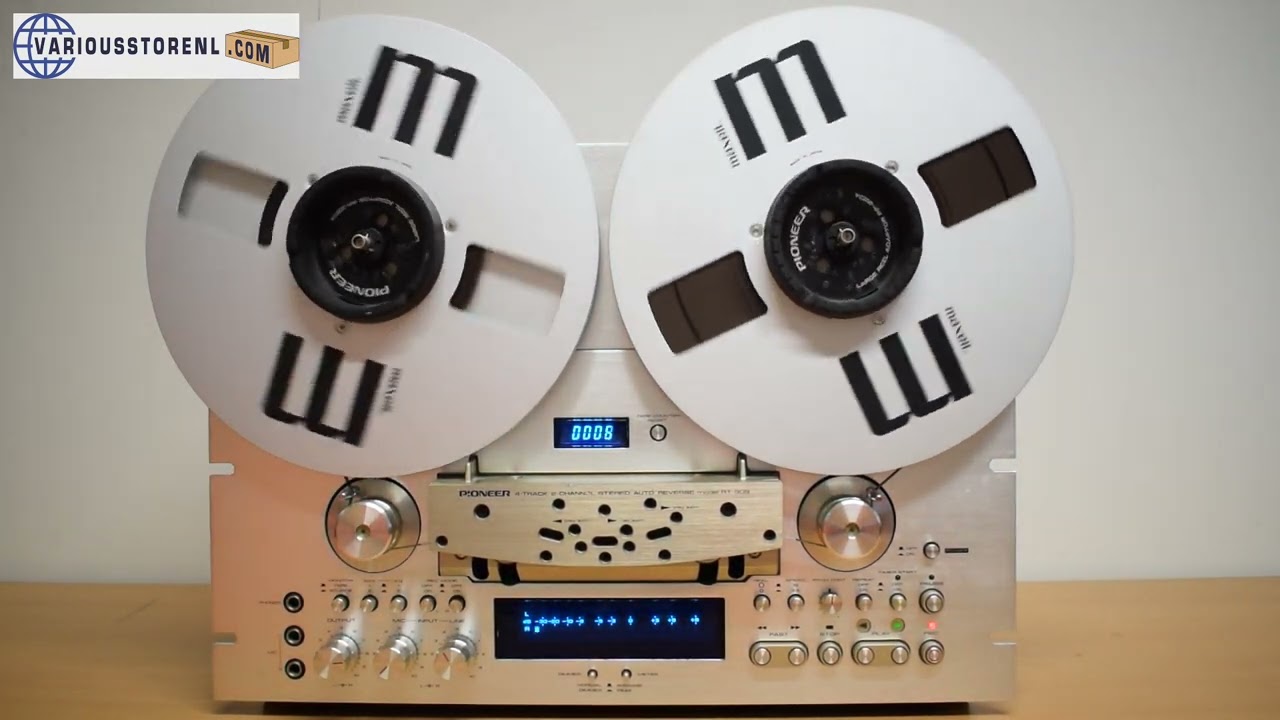 Pioneer RT 909 Auto Reverse Tape Recorder Demonstration Video - For sale at www.variousstorenl.com