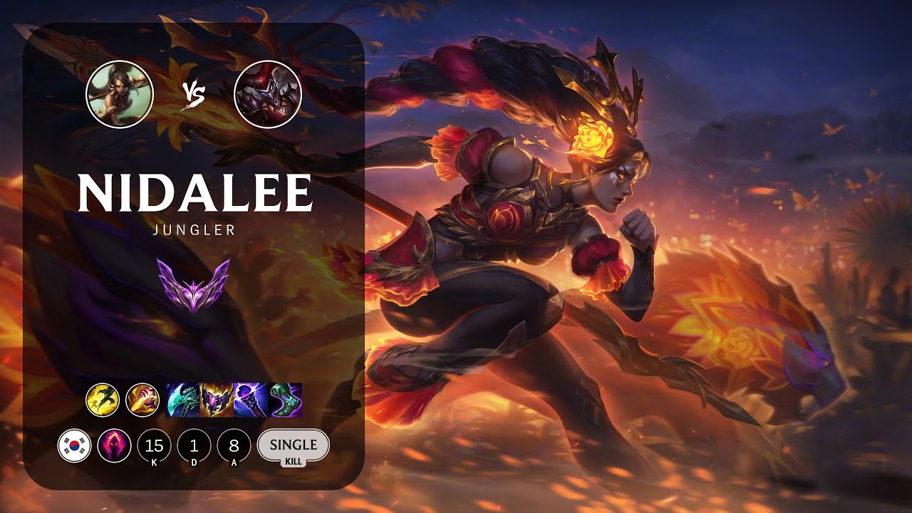 Nidalee Jungle vs Shaco - KR Master Patch 13.22