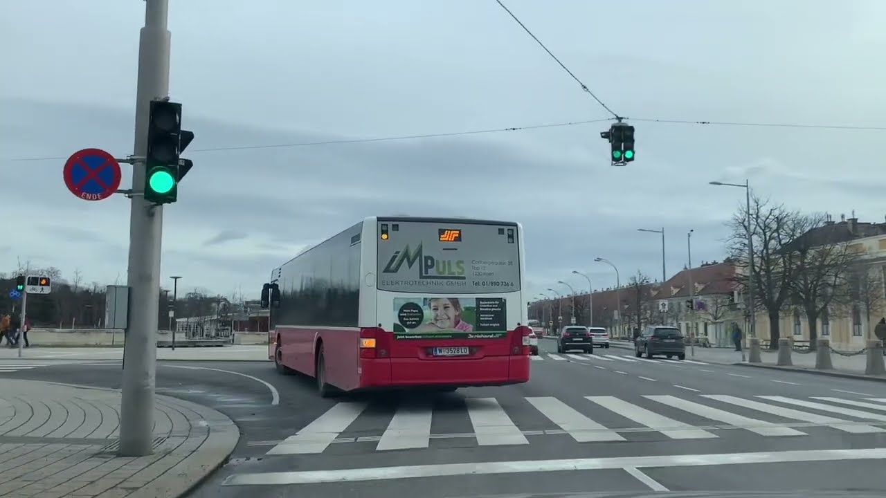 Driving in Vienna , downtown / from 13th to the 19th district / and than to the Graz Styria