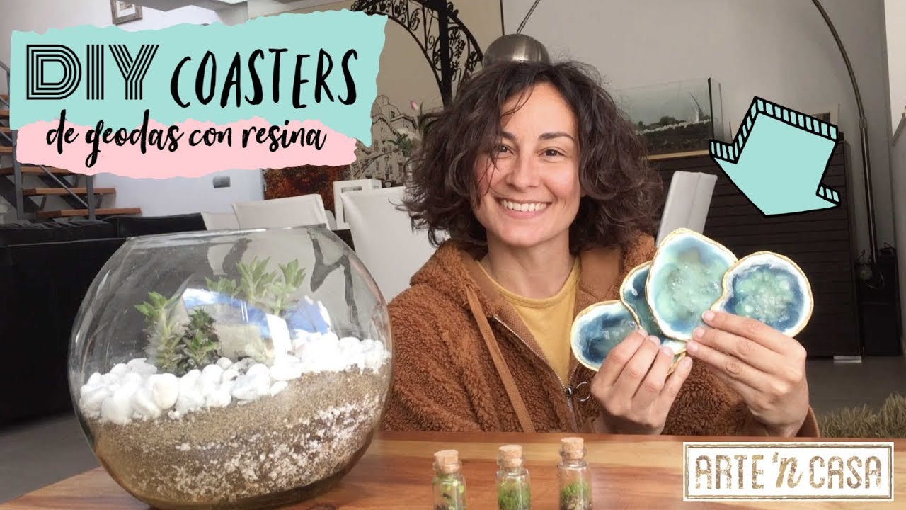 DIY Coasters - Posavasos de Geodas con Resina Epoxi