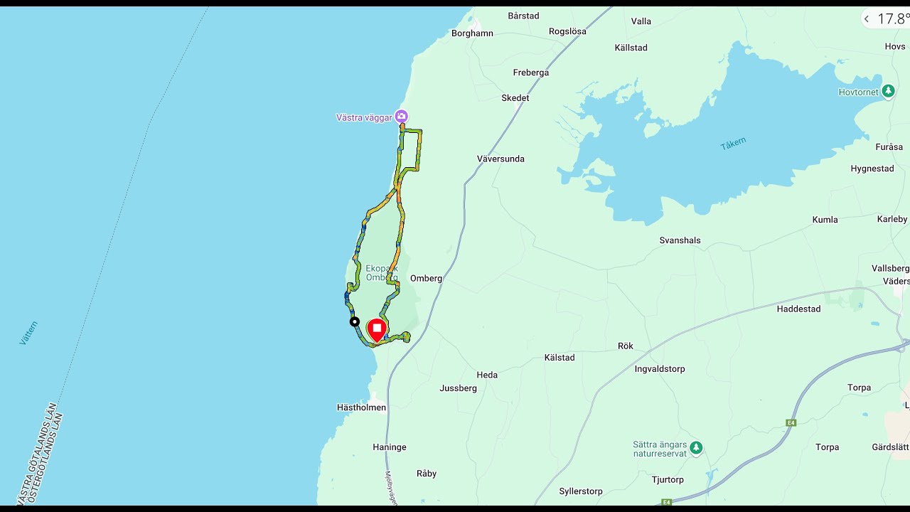 Vandring vid Omberg, Ellen Keys och Alvastra klosterruin i Östergötland.