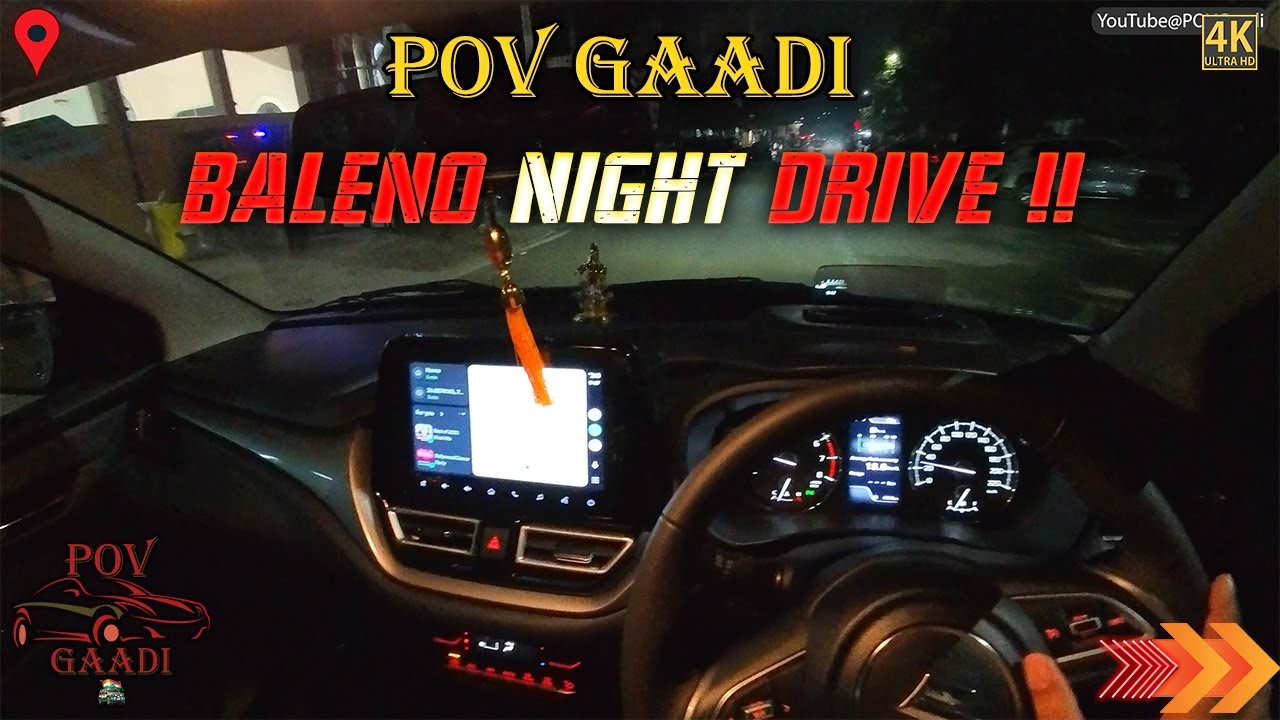 POV: Balano Alpha Night Drive Tour | Music + Silent City Night Drive | POVGaadi