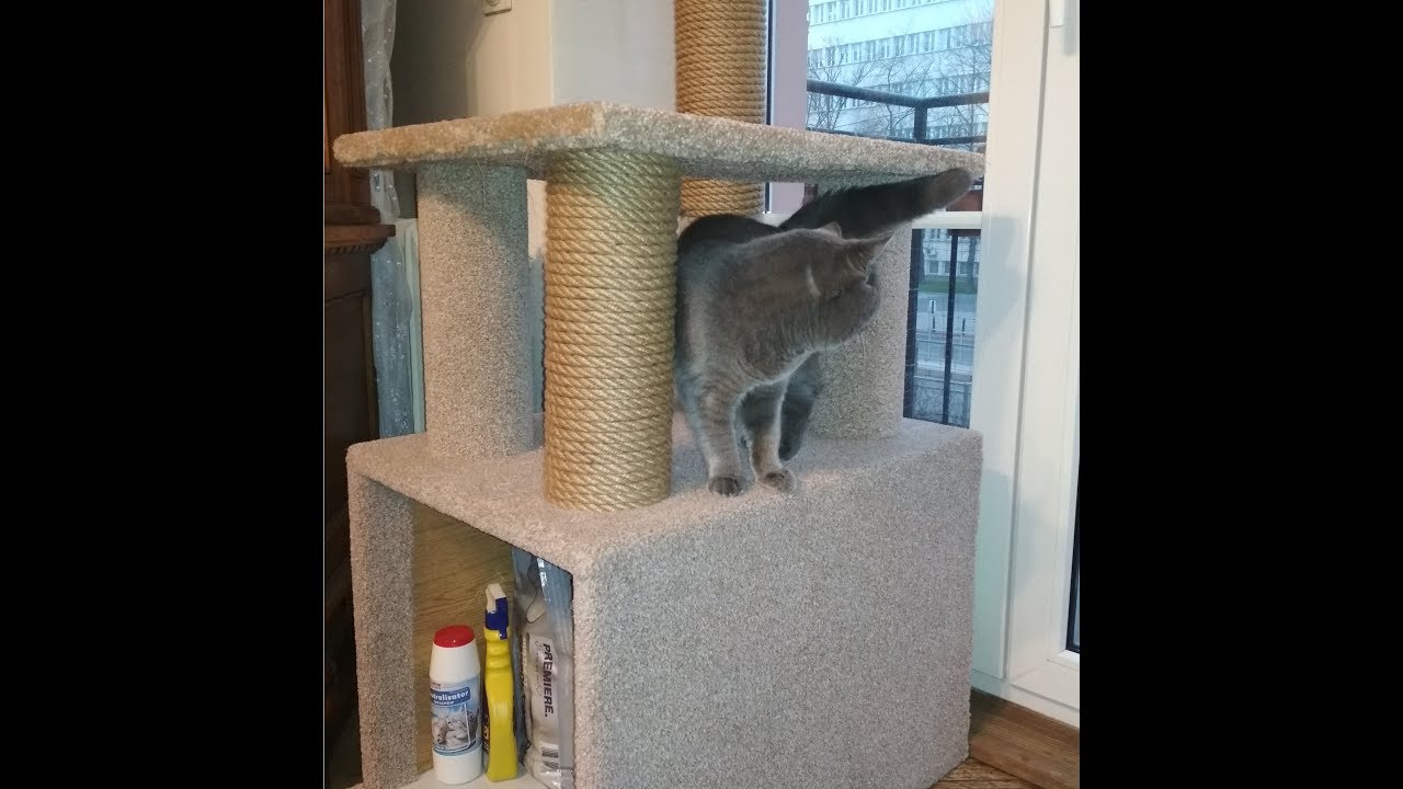 Jak zrobić stabilny drapak dla kota część 2 - diy / How to build cat tree